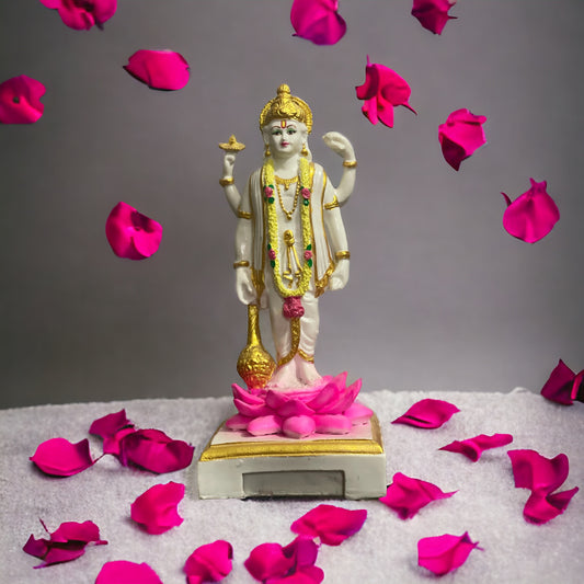 Lord Vishnu Narayan Marble Look Idol