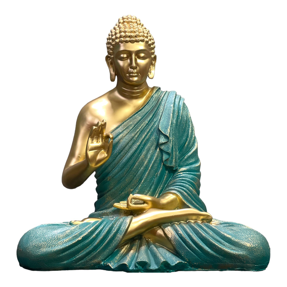 Ashirvad Mudra Buddha Fiber Idol