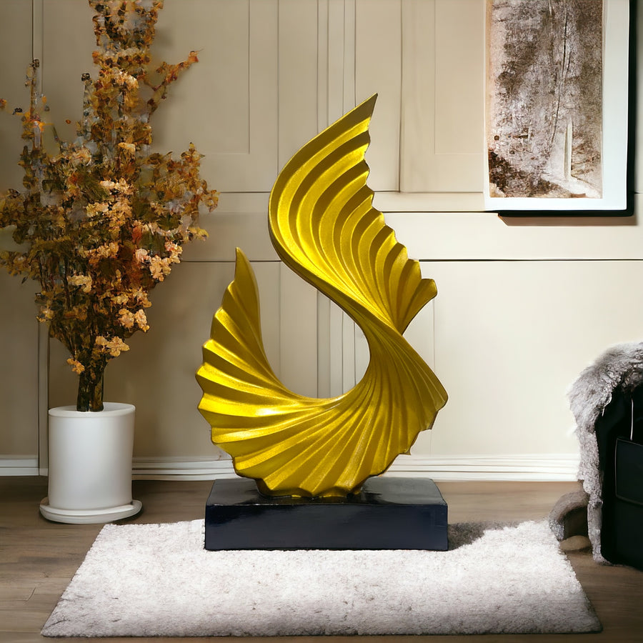  Golden Wave Showpiece Best Gift For Friend