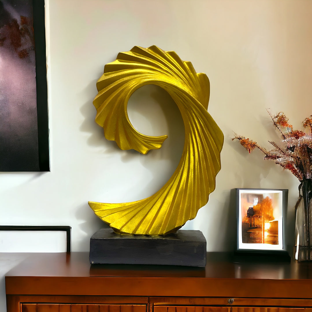  Golden Wave Showpiece Best Gift For Friend