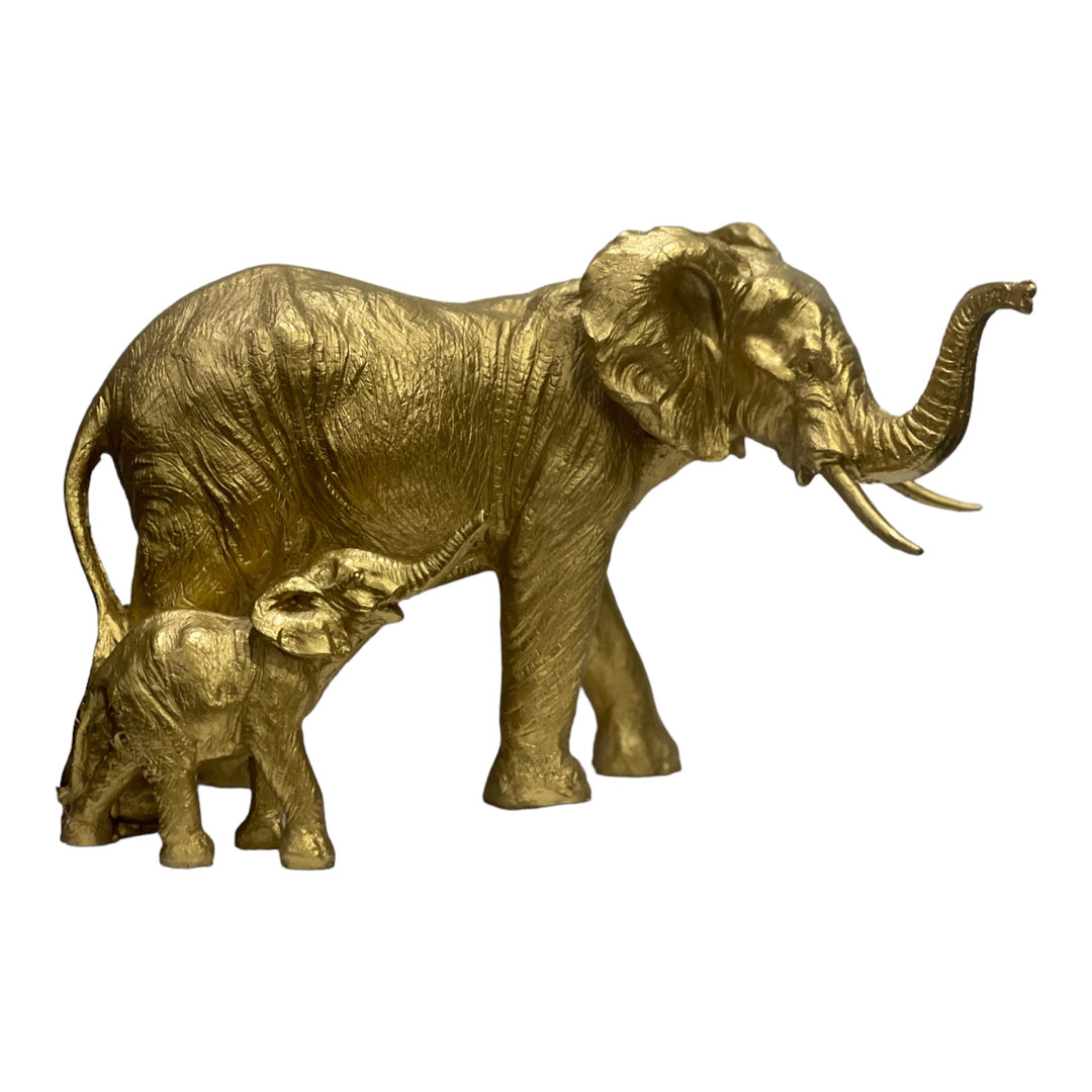 Elephant with Baby Elephant Showpiece