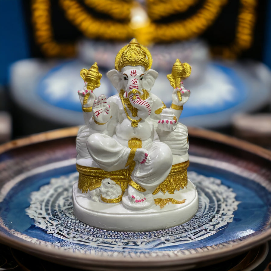 LalBagh Ganpati Marble Idol