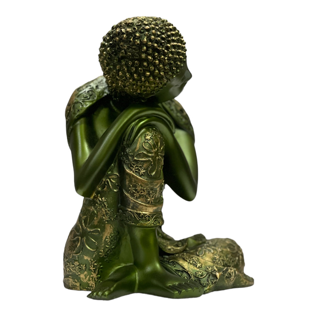 Buddha Resting on Knee Showpiece For Home Decor