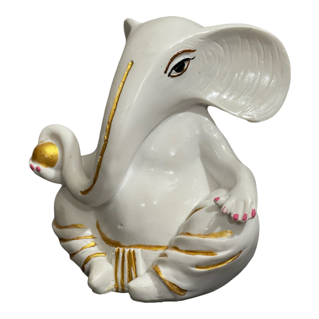 Lord Ganpati Small Marble Look Idol