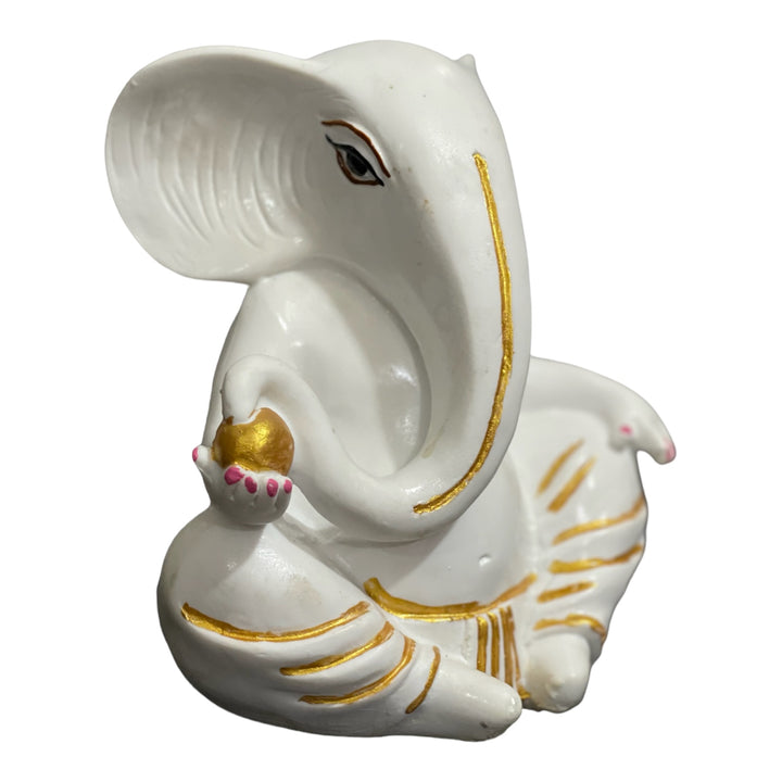 Lord Ganpati Small Marble Look Idol