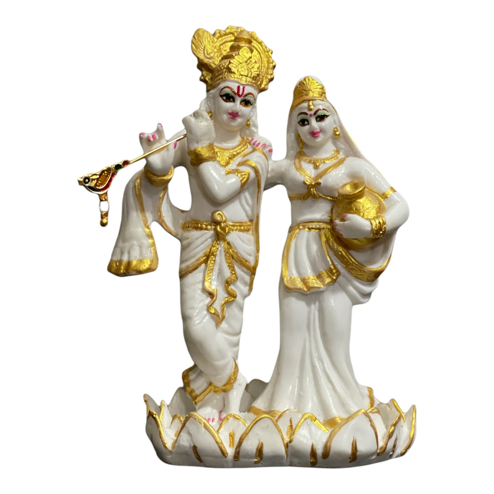 Lord Radha Krishan Marble Look Idol Best Gift For Friend 