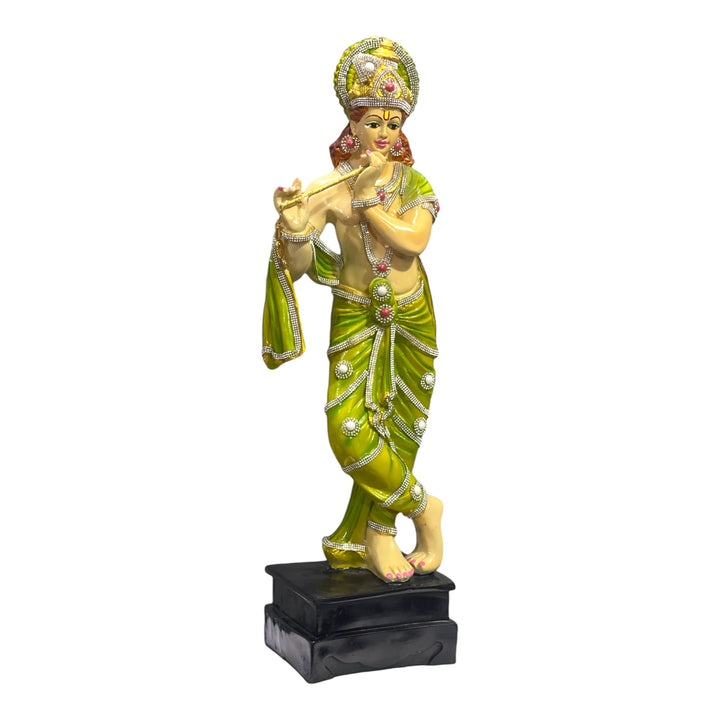 Standing Krishan Basuri Colourful with Decorative 2 feet Idol