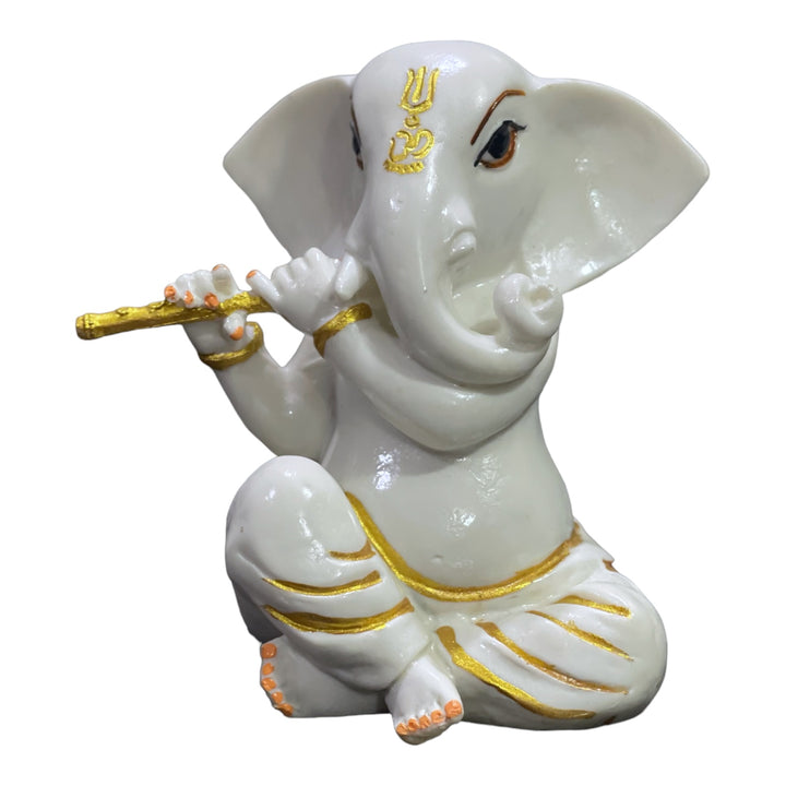 Ganesh Basuri Playing Marble Murti Best For  Gift Item