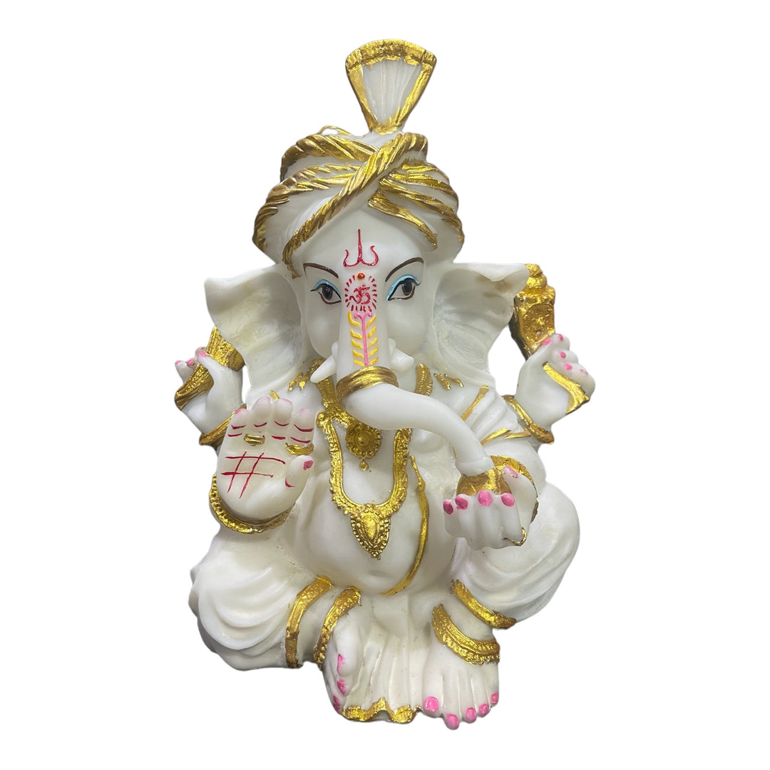 Pagadi Ganesh Marble Look Idol