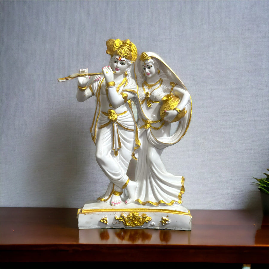 Lord Radha Krishan Marble Look Idol