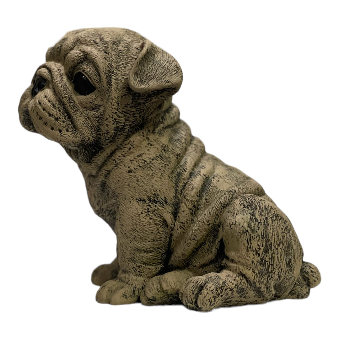 Resin Puppy Pug Figurine Cute Dog