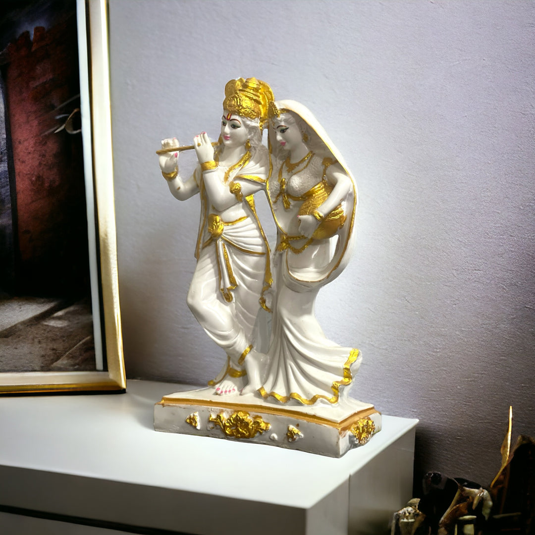 Lord Radha Krishan Marble Look Idol