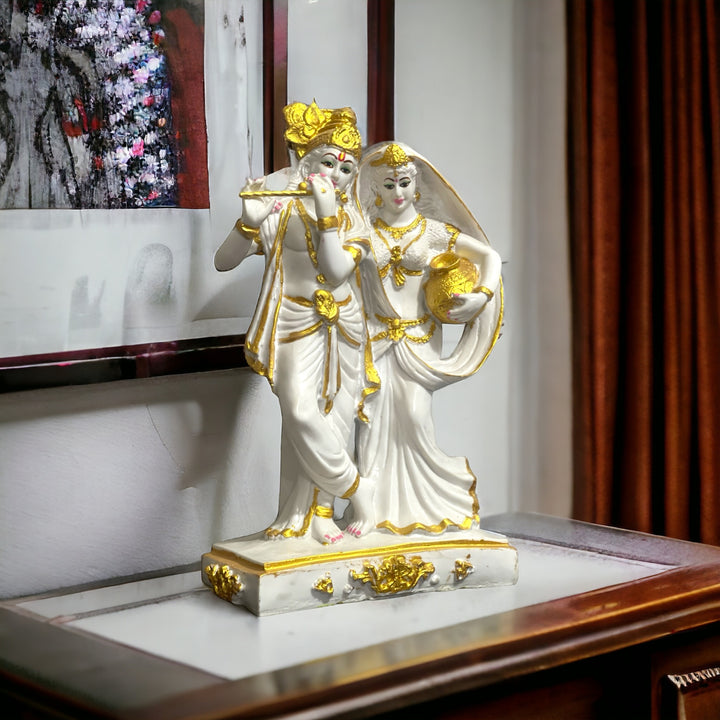 Lord Radha Krishan Marble Look Idol