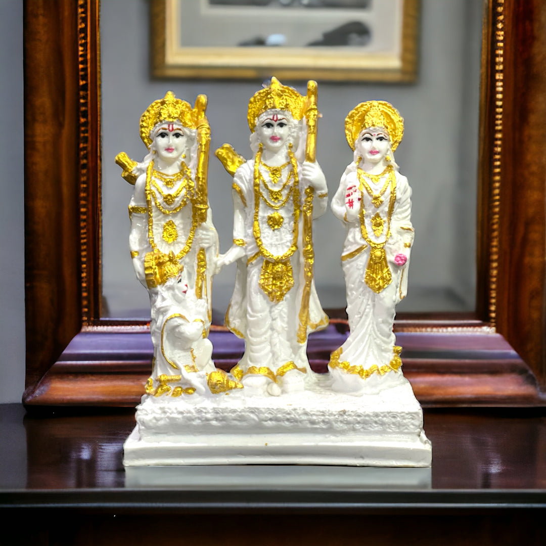 Lord Ram Darbar Idol Showpiece Statue Puja Diwali Decoration Items H- 19.5 cm
