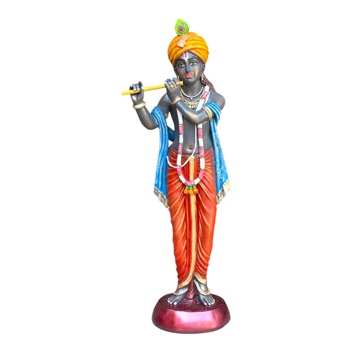 Standing Beautiful Krishan Idol With Bansuri Height- 2.5 feet
