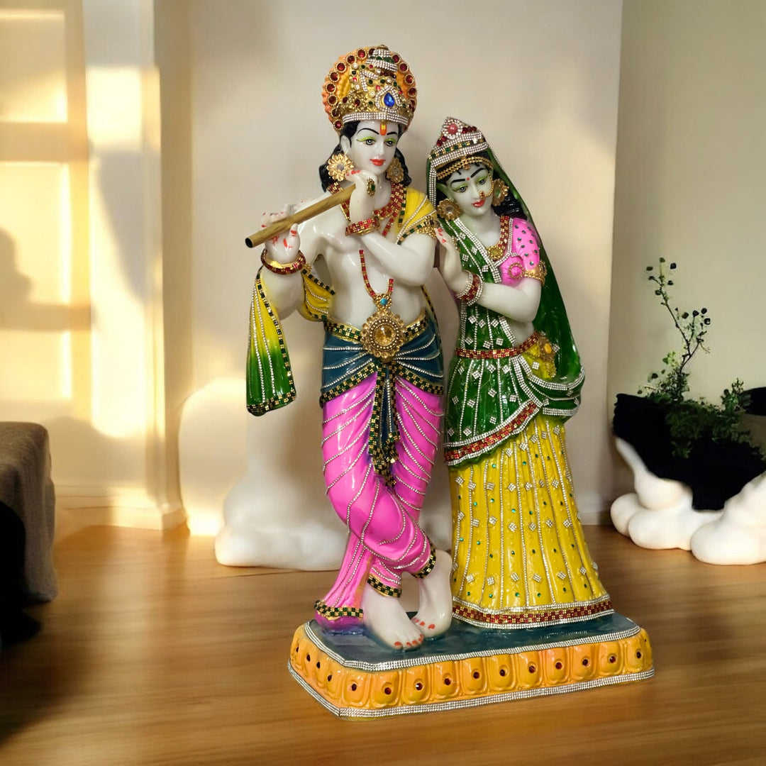 radha krishna 24 inch statue