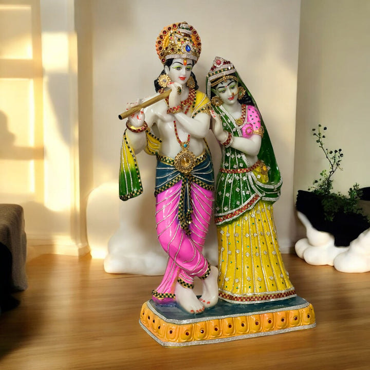 radha krishna 24 inch statue