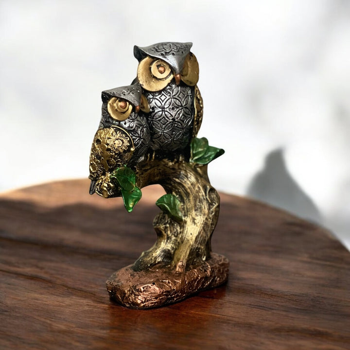 Owl Statue, Idol, Figurine, Showpiece for Money, Wealth, Good-Luck & Wisdom H- 26 cm