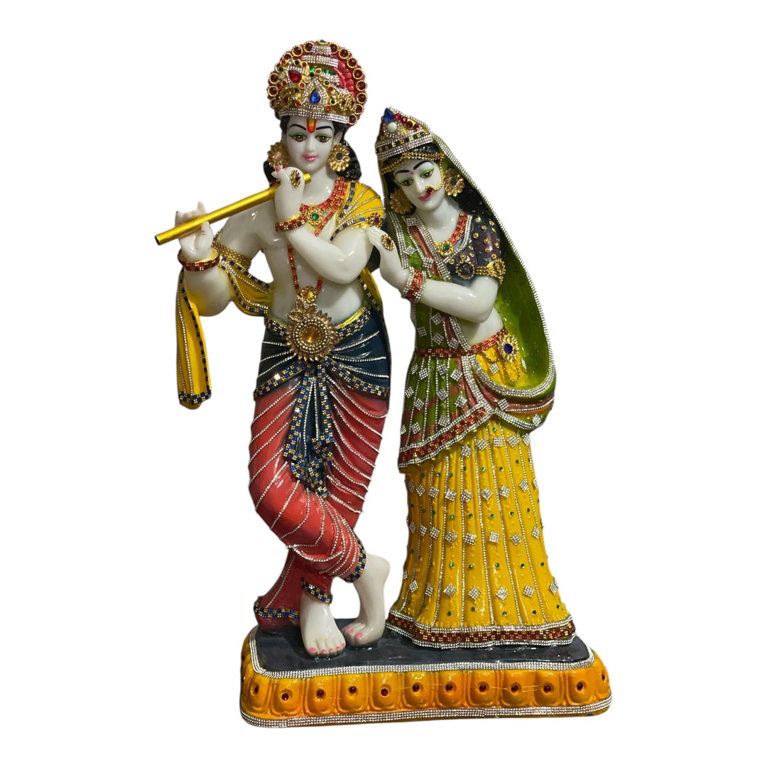 handcrafted radha krishna idol 2 feet