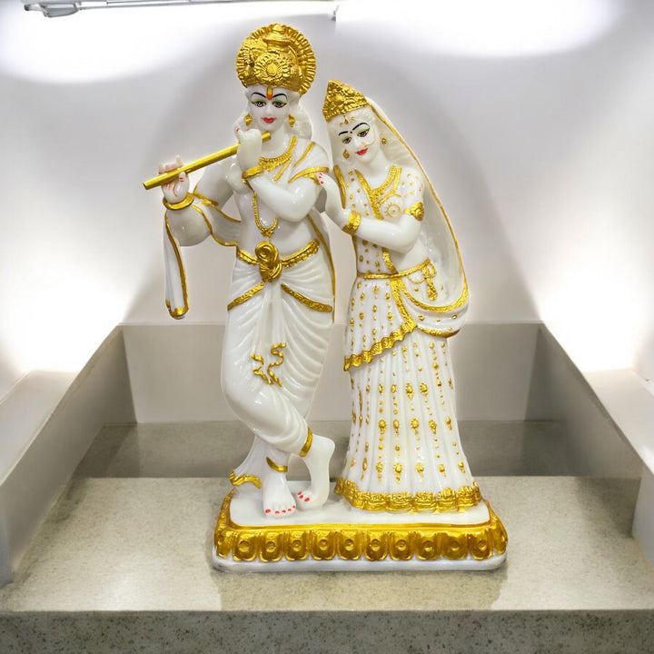 Radha Krishan Marble Beautiful Idol , 23.5 inches