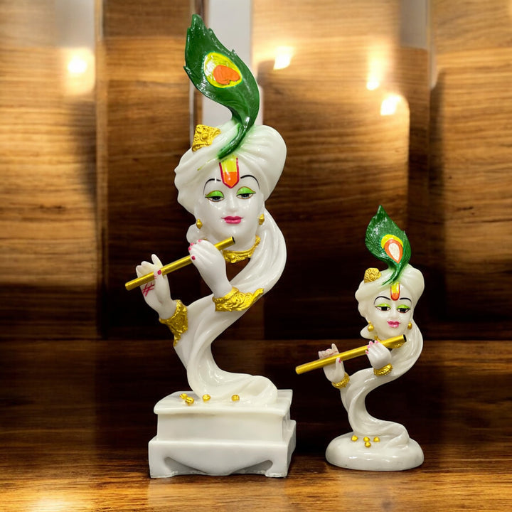 Premium Pankh Pagdi Krishna Murti 12 Inch for Home Temple & Festive Gift