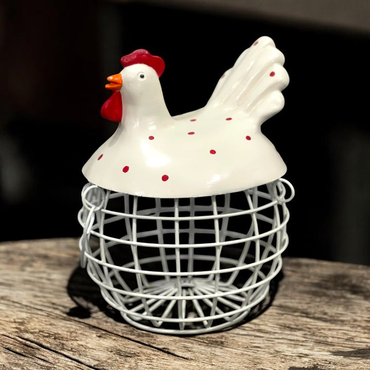 Rooster Hen Basket For 40 Eggs Capacity