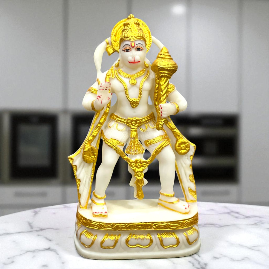Standing Bahubali Hanuman Idol Statue Murtie Best for Office and Home Height 11 inches