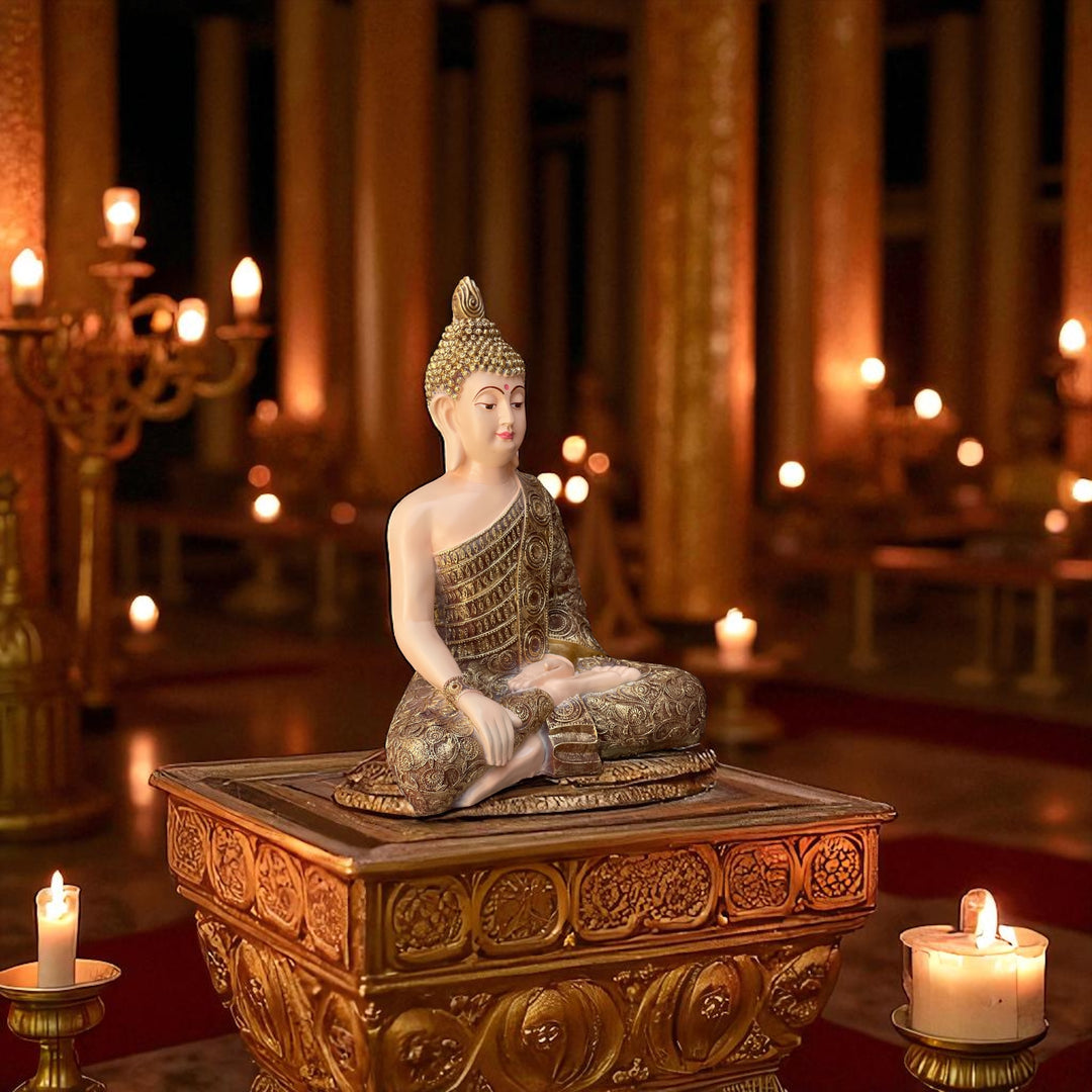 Gautam Buddha Statue Bhumisparsha Mudra Symbol of Peace Home décor Idol H- 24 Inches