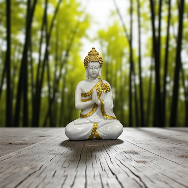 Anjali Mudra Buddha Composite Look Marble Idol Hand Pose The Best Gift for Friends H – 30 cm