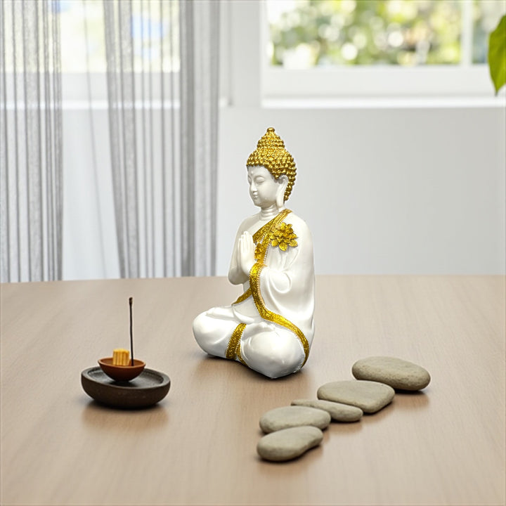 Anjali Mudra Buddha Composite Look Marble Idol Hand Pose The Best Gift for Friends H – 30 cm