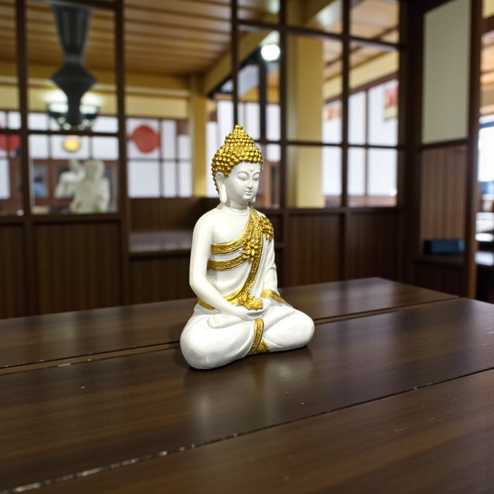 Meditating Buddha Look Marble Idol Symbolic Poses The Best Gift for Friends H – 30 cm