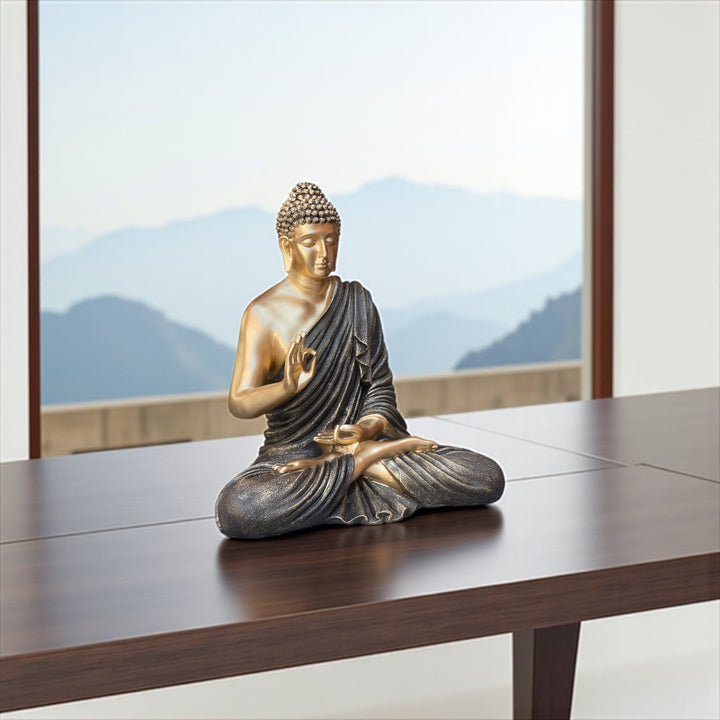 2 Feet Resin Buddha Murti | Compact Buddha Statue for Garden, Office & Indoor Décor