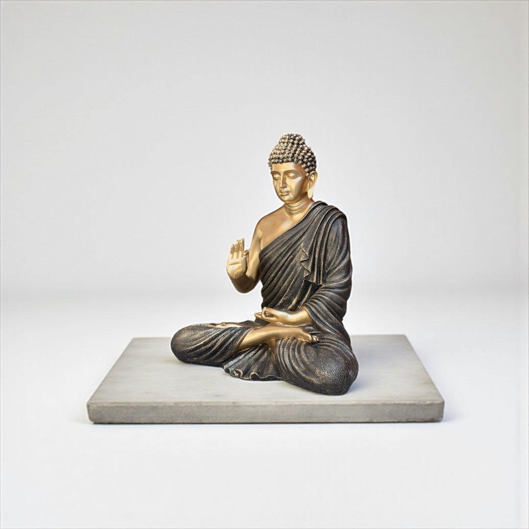 2 Feet Resin Buddha Murti | Compact Buddha Statue for Garden, Office & Indoor Décor