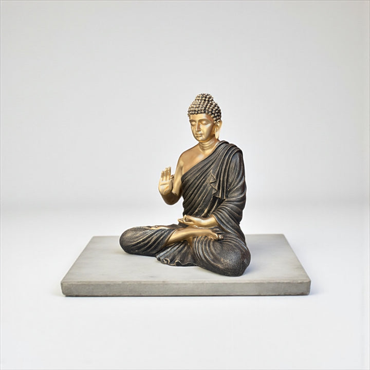 2 Feet Resin Buddha Murti | Compact Buddha Statue for Garden, Office & Indoor Décor