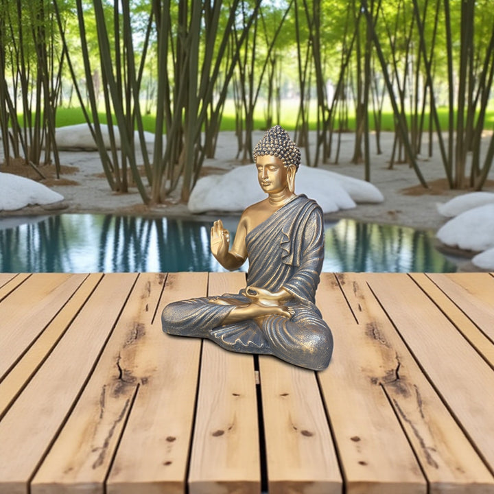 Economical Price Buddha Statue 1.5 Feet | CutnCurve Premium Resin Creation