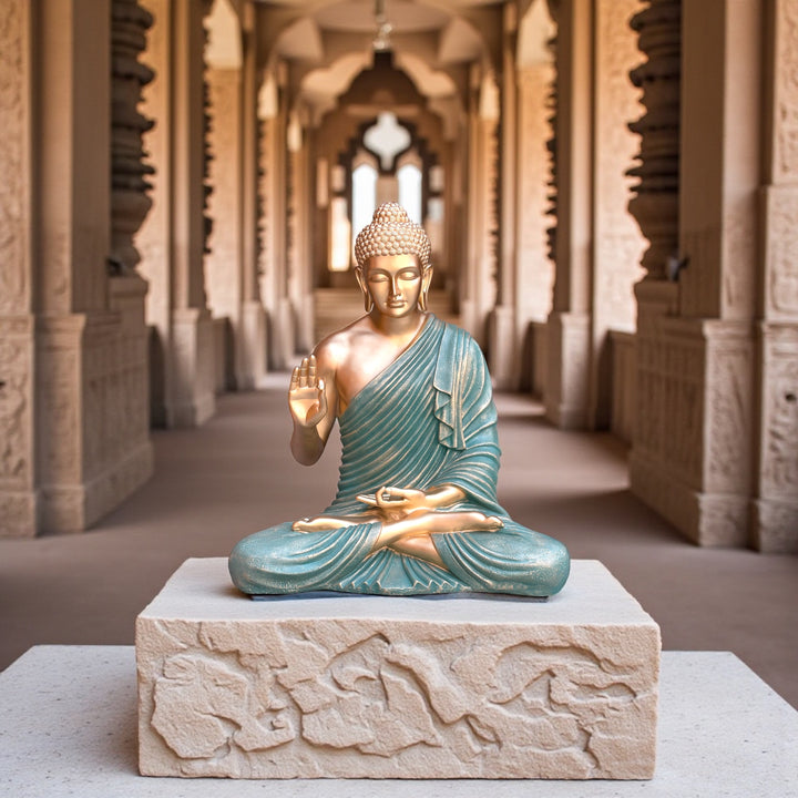 3 Feet Buddha Statue Resin Fiber Best For Outdoor Indoor Decor