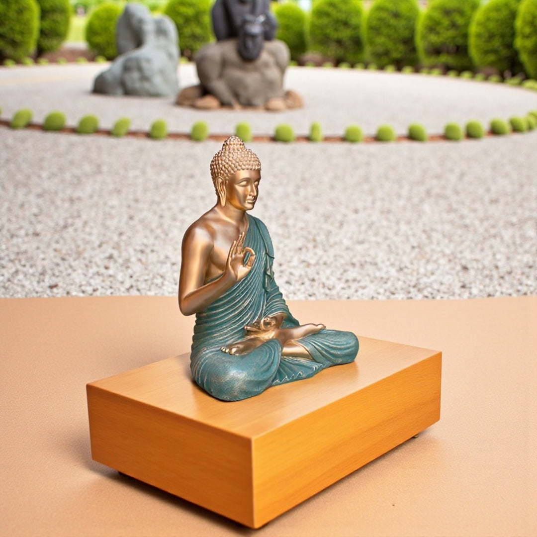 3 Feet Buddha Statue Resin Fiber Best For Outdoor Indoor Decor