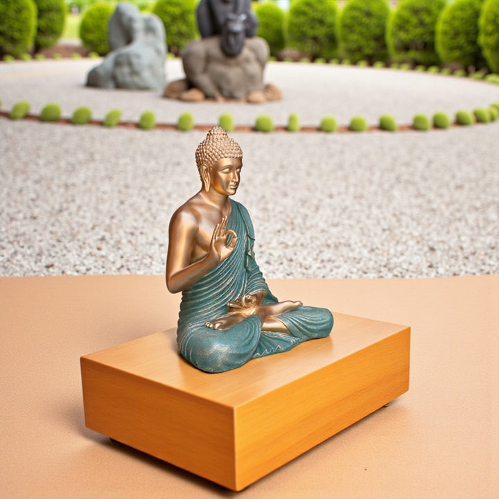 3 Feet Buddha Statue Resin Fiber Best For Outdoor Indoor Decor