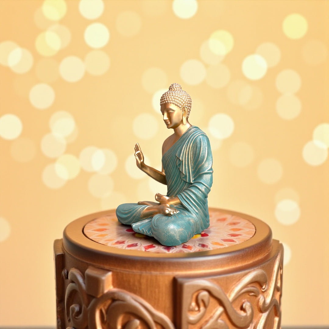 3 Feet Buddha Statue Resin Fiber Best For Outdoor Indoor Decor