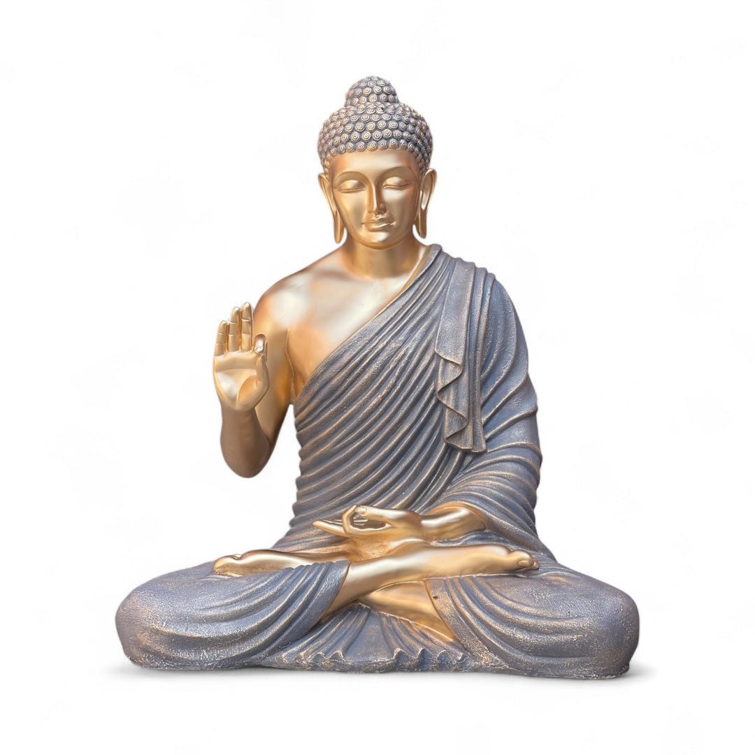 Blessing Buddha Statue 3 Feet Resin Fiber Best For Outdoor Indoor Decor