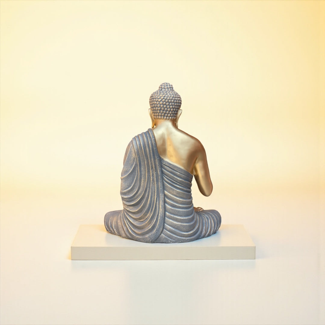 Blessing Buddha Statue 3 Feet Resin Fiber Best For Outdoor Indoor Decor