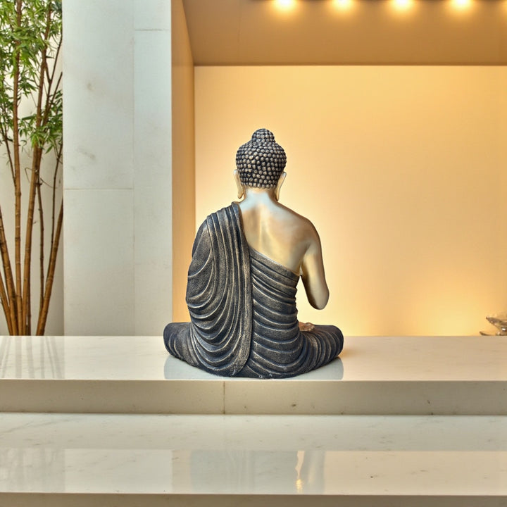 Elegant Buddha Fiber Idol Best For Outdoor/Indoor Decor Height- 35 Inches-3 ft