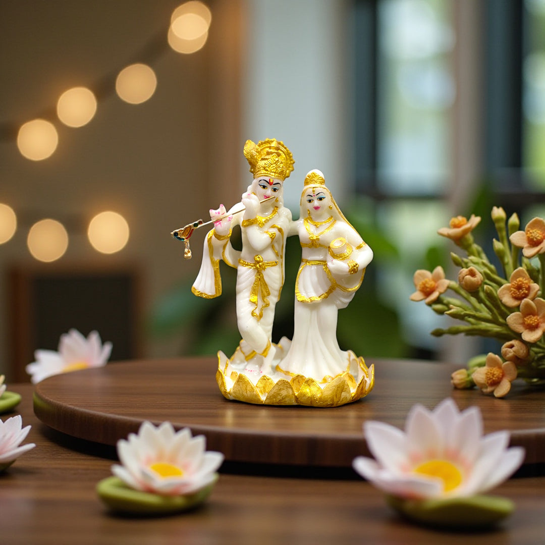 Radha Krishna for Home Temple,H-19cm