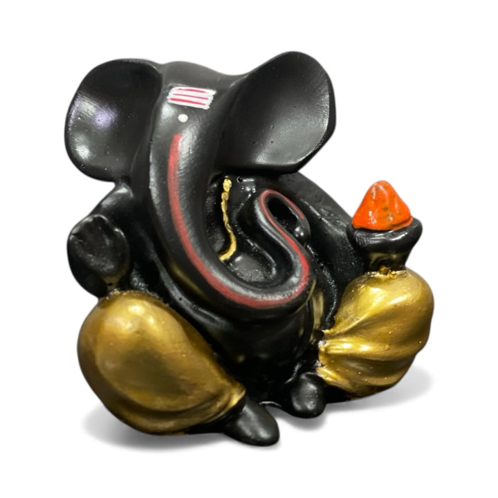 Small Lord Ganpati Statue Best For Car Dashboard Gifting Office Home Puja Decor Height 2.75 Inches