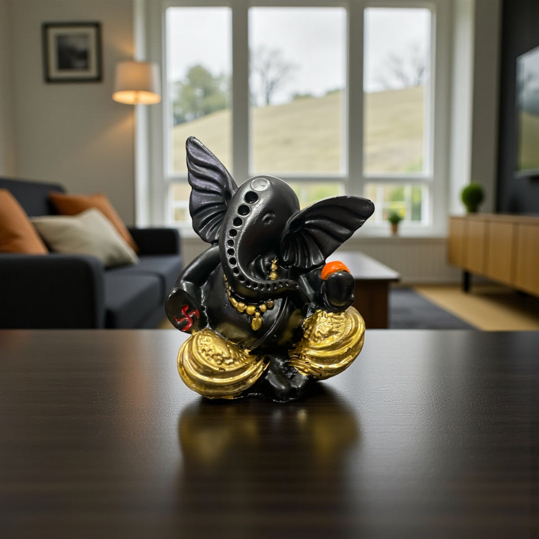 Lord Ganesh Idol For Car Dashboard Idol Gifting Office Puja Decor Height 6.5 cm