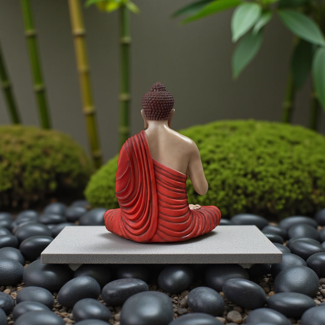 Big 3 Ft Buddha Idol Made of Resin Fiber | Decorative Buddha Sculpture for Indoor & Outdoor Use