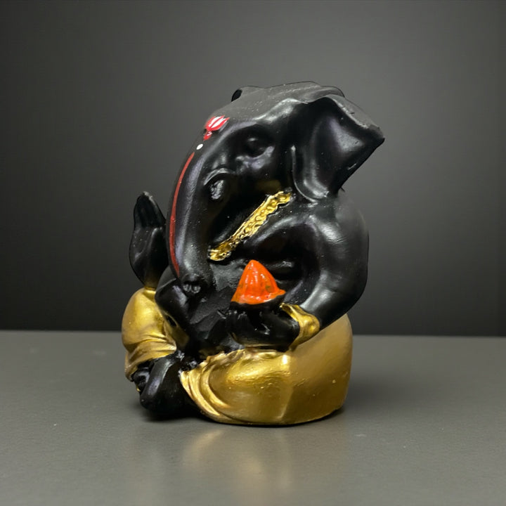 Small Lord Ganesh Idol Best For Car Dashboard Gifting Office Home Puja Decor Height 2.75 Inches