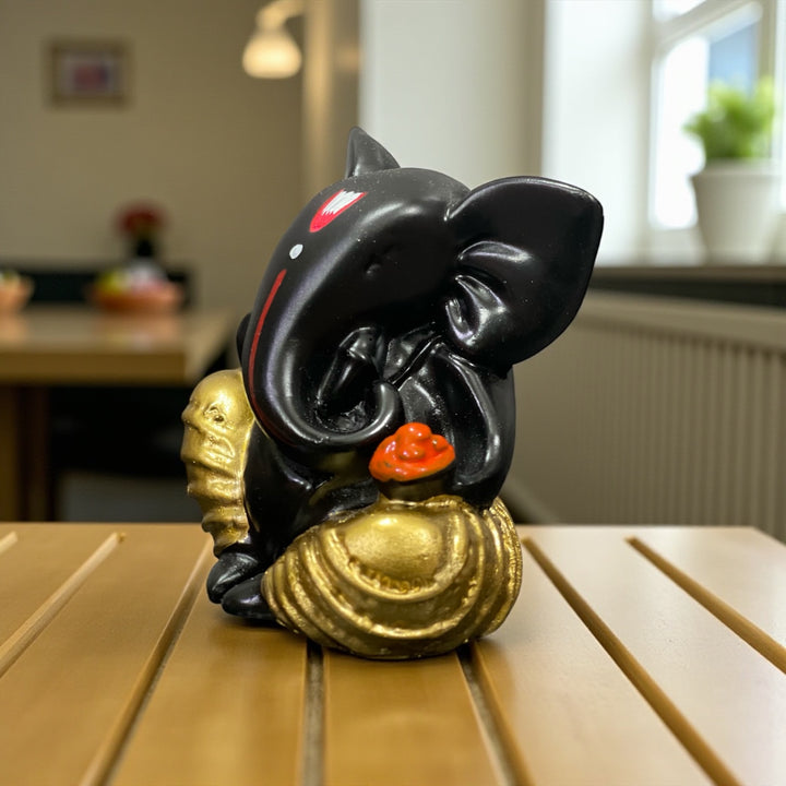 Car Dashboard Ganesh Idol Gifting Office Puja Decor Height 6.5 cm