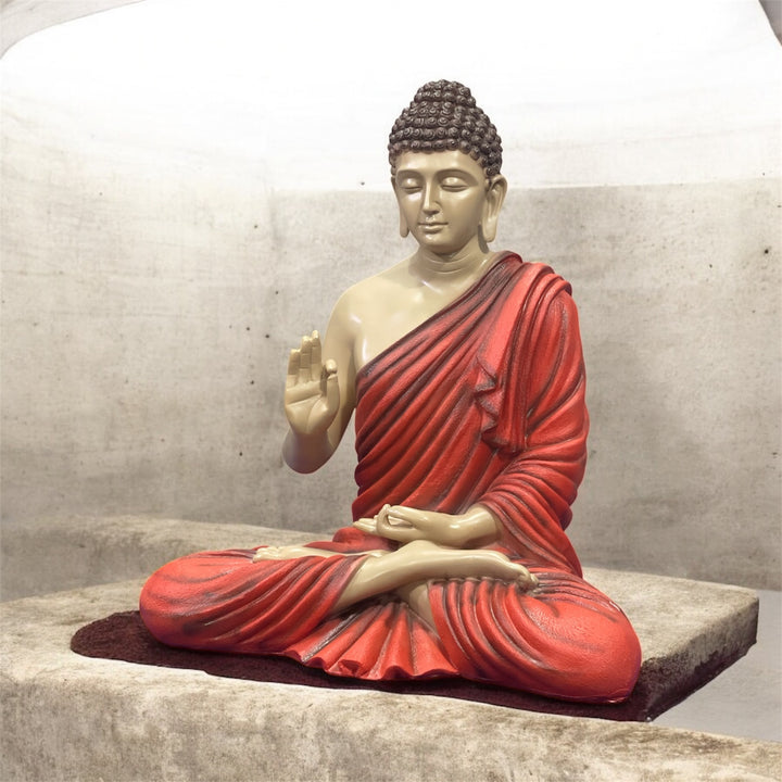 2 Feet Resin Buddha Statue | Small Buddha Idol for Home Décor | Meditation Buddha Murti