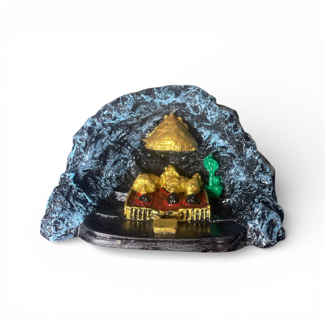 Vaishno Devi Darbar Idol 3 Inches – Mata Rani Murti for Home Temple, Car Dashboard, Office Desk & Vastu Décor